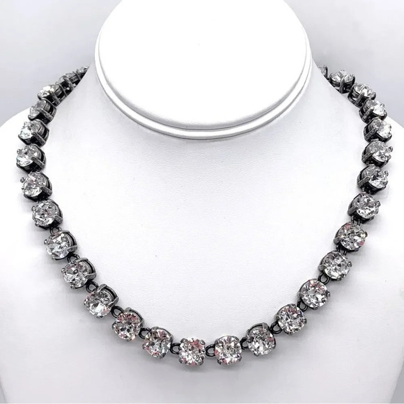 J. Crew Jewelry - J. Crew Martha Swarovski Crystal Silver Necklace